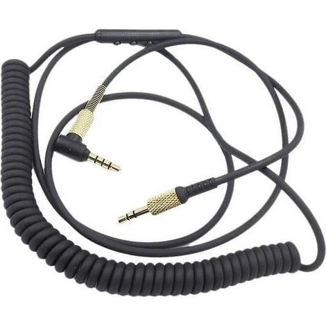 Cable Audio - Cable Casque Étirable En Cuivre - Pour Casques À Connecteur 3,5 mm - 1 Pièce (1/4)