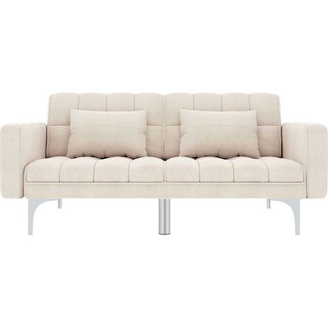Maison Exclusive - Divano Letto Crema in Tessuto (1/5)
