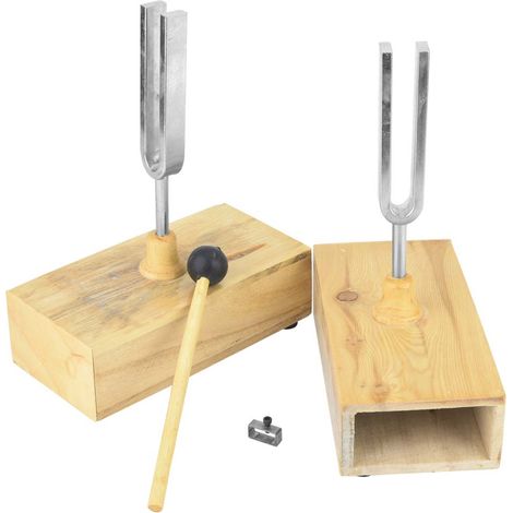 440HZ Diapason de Réglage avec Boîte de Résonance en Bois et Maillet - Instrument Expérimental de Vibration (1/5)