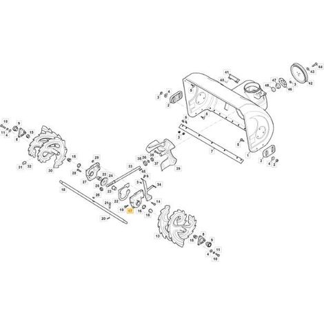 WORM HOUSING-SX ORIGINALE STIGA - 1811-3106-01