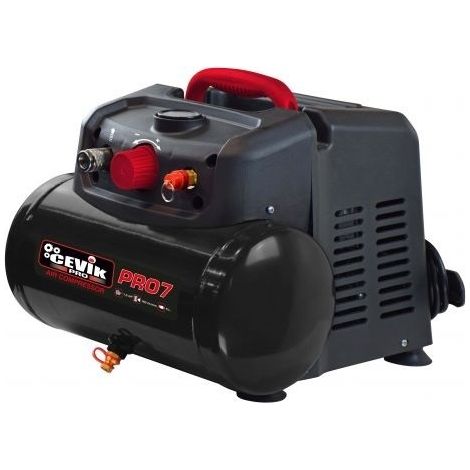 Compresor portátil sin aceite 6 L - 1,5 HP y 180 L/min con asa - Unidad