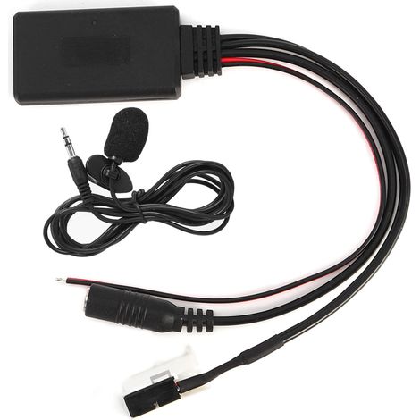 Adaptateur de câble audio MP3 Bluetooth pour voiture avec kit microphone compatible avec Mercedes-Benz W169, W221, W251 et W245 (1/5)