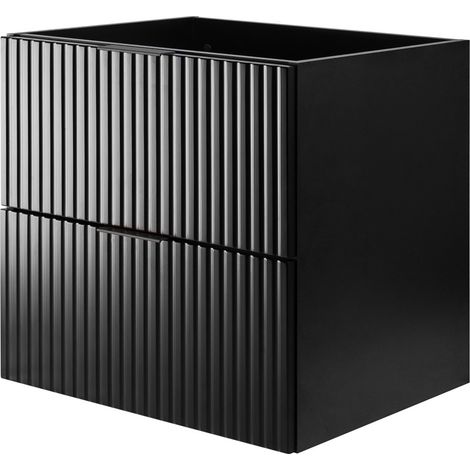 Mobile lavabo, Nero, 60 x 57 x 46 cm, maniglia nera, senza piano (1/5)