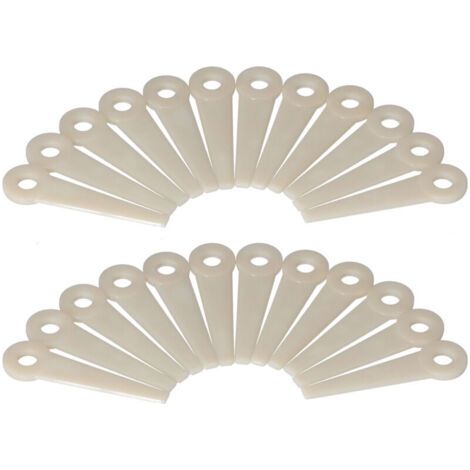 24 Lames de coupe en plastique pour tondeuse Stihl PolyCut, remplacement tête de lame 4111-007-1001, pack multi-usage (1/5)