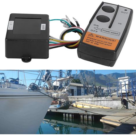 Télécommande sans fil pour treuil d'ancre et contrôleur de trim - Accessoire nautique pour bateau (1/5)