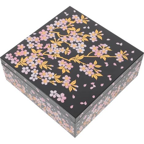 Boîte à bento japonaise, design traditionnel japonais, en (1/5)