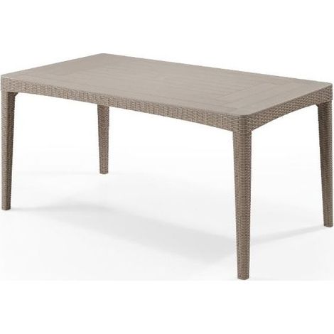 Keter Tavolo da Giardino Girona - Cappuccino - 160x90x74h cm (1/7)