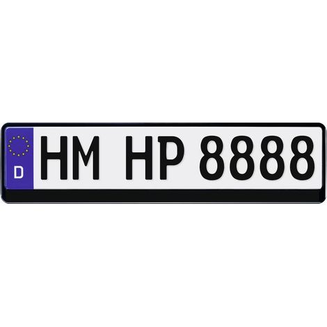 HP Autozubehör Plastica Portatarga auto Nero (L x A) 520 mm x 114 mm (1/2)