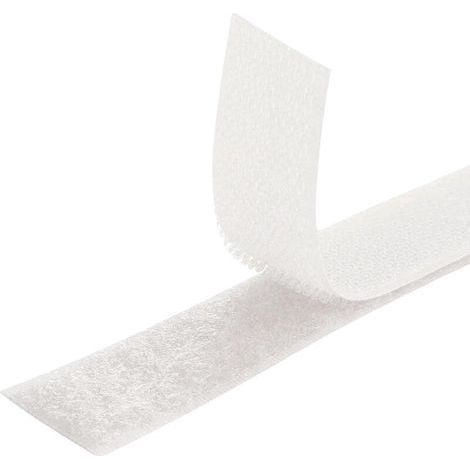 Velcro [Blanc] Ruban de couture double face [3 m x 25 mm] Velcro [Non autocollant] Super résistant et durable pour la couture, les vêtements, l'artisanat et le bricolage (1/4)