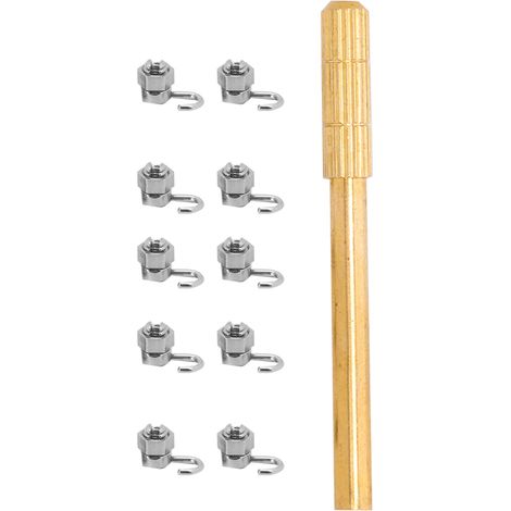 10 pièces crochets dentaires orthodontiques verrouillables pour arrêt actif, outil d'orthodontie, accessoire (1/5)