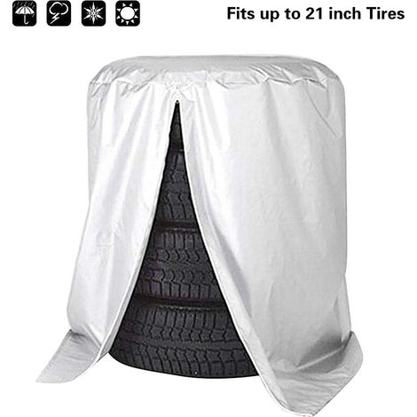 Sac Pour Pneus - Étanche 210D Oxford - Jusqu'à 21 Pouces - Pour Voiture Caravane Camping-car Remorque - 1 Pièce