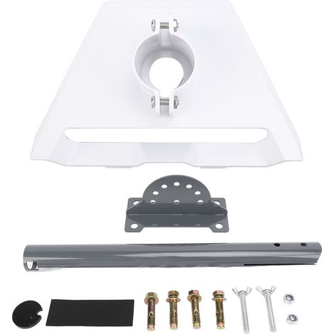 Ortviai Support de Toit pour Antenne Starlink Gen 3 – Pivot Réglable 360°/180°, Métal Blanc, pour Camping-car, Yacht et Fourgon aménagé