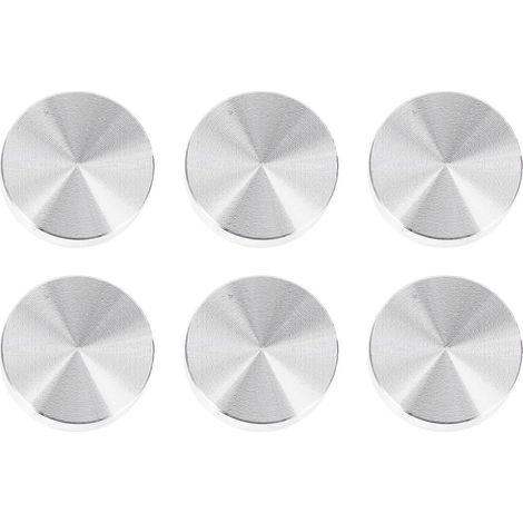 Adaptateur de bureau en verre pour la maison, adaptateur en alliage d'aluminium, 6 plaques d'adaptation argentées (1/5)