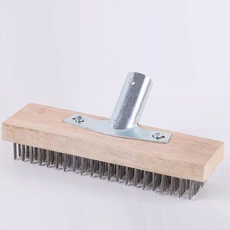 Filiyano-Balai en acier de 30 cm, balai en métal (sans manche en bois) (1/4)