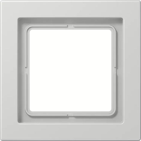 Jung Rahmen 1fach, senkrechte und waagerechte Montage, Duroplast, LS-DESIGN, lichtgrau LSD981LG (1/2)