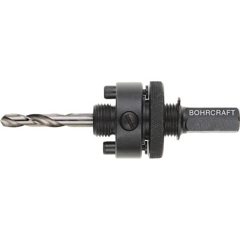 BOHRCRAFT Lochsägenschaft AS3 m. Zentrierbohrer f. Lochsäge 32-210 mm