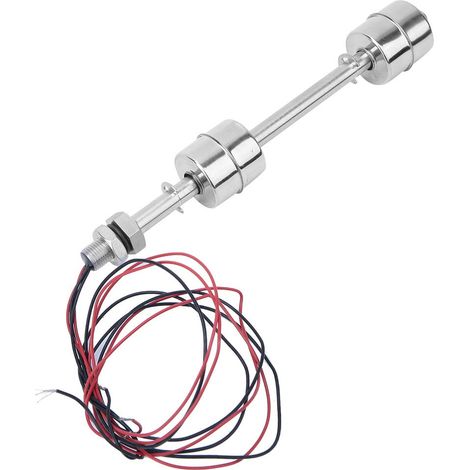 Interrupteur à Flotteur à Double Bille en Acier Inoxydable, Contrôleur de Réservoir, Interrupteur à Flotteur Liquide, Interrupteur de Capteur de Niveau D'eau pour Piscine de Réservoir Flotteur 150mm (1/5)