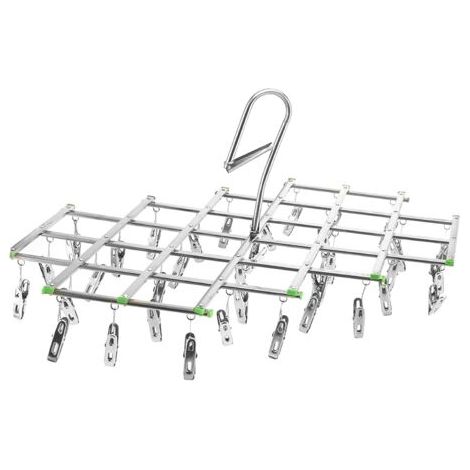 BUNTHAUS Mini séchoir avec 35 clips de séchage pliable pour camping-Ensoleillé (1/3)