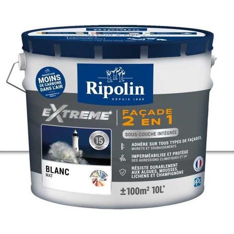 RIPOLIN PROTECCIÓN EXTREMA FACHADA BLANCO Mate 10 L (1/3)