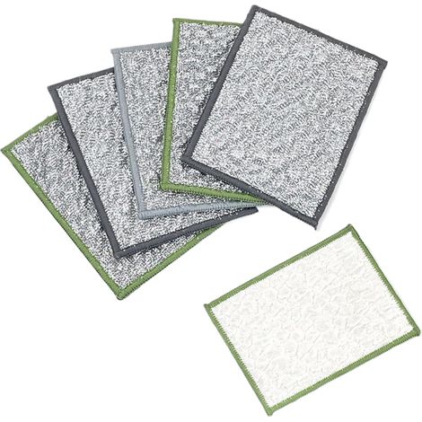 Chiffons en Microfibre - Lingettes De Nettoyage pour Cuisine Grande Absorption Fournitures Absorbantes Lisses Et Compactes pour Vaisselle Vitres Séchage Salle De Bain Ménage (1/5)