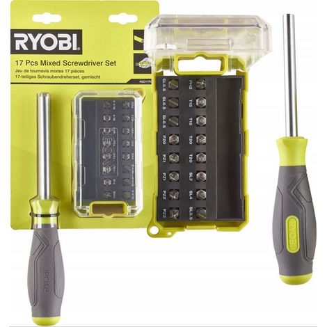 Juego de destornilladores RYOBI RSD17PCS de 17 piezas (1/2)