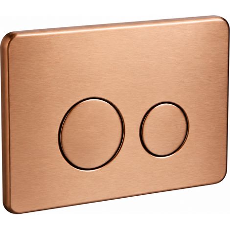 Plaque de commande pour réservoir encastré WC bouton poussoir acier inoxydable couleur bronze réf 9175 500 g – Livraison gratuite