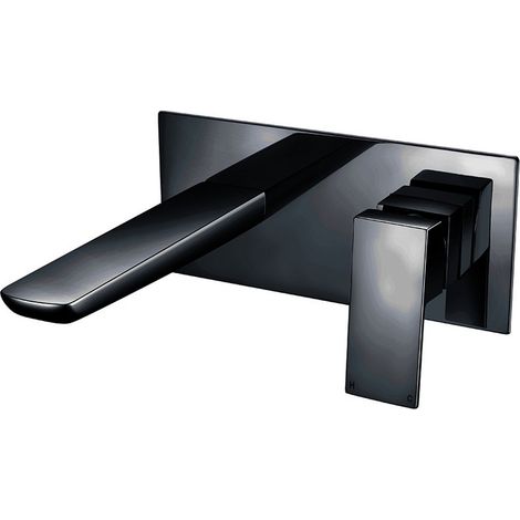 Orbit Muro Single Lever Bath Filler Tap Wall Mounted - Matt Black