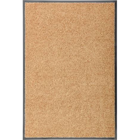 Felpudo lavable crema 60x90 cm vidaXL