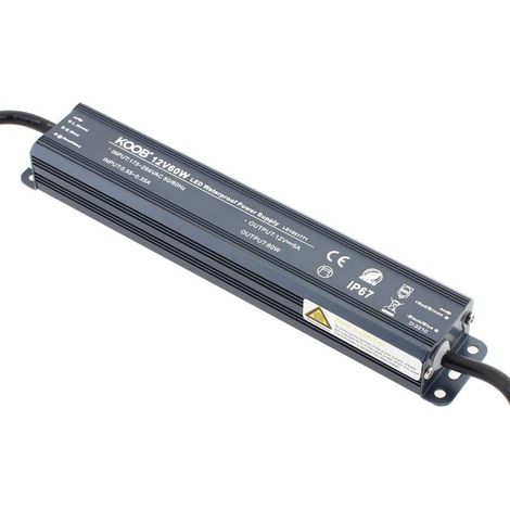 Fuente de alimentación IP67, DC12V/60W/5A