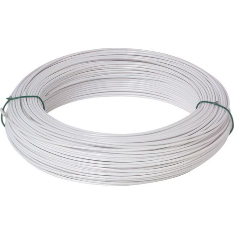 Hilo de tensión galvanizado plastificado blanco 2,7 mm 100 m