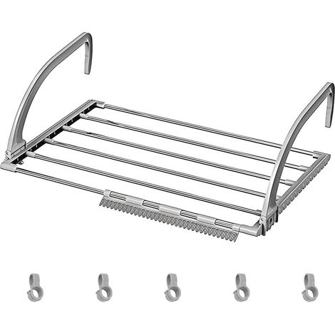 Stainless Steel Folding Drying Rack for Hanging Clothes, Towels, Underwear, Shoes and Socks (58 x 32 cm) (1/5)