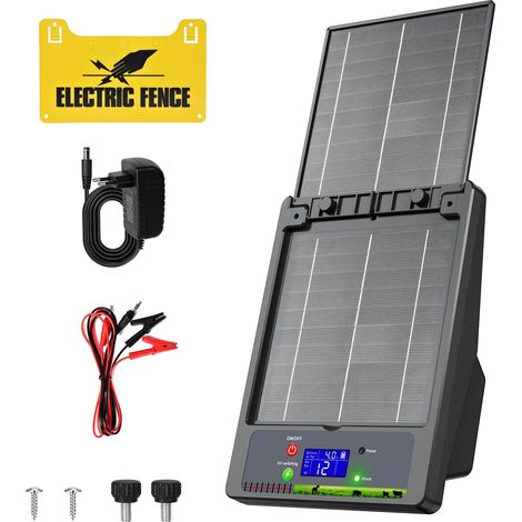 Électrificateur de Clôture Solaire, 2,0 J, Tension Réglable 6–12 kV (1/5)