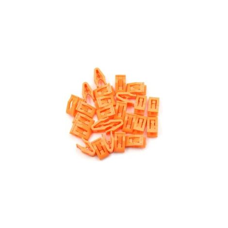 Ede Supports de console Sollbra, clip de fixation, garniture de tableau de bord, orange (ensemble de 25)