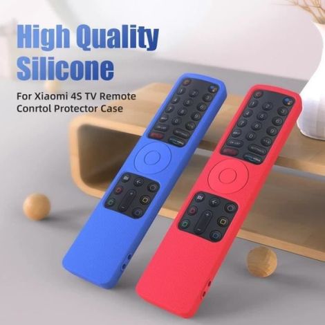 Coque Silicone Antichoc Pour Télécommande Xiaomi Mi 4s - Protection Semi-Rigide Rouge - Compatible Modèle XMRM-010 - 1 Pièce (1/4)