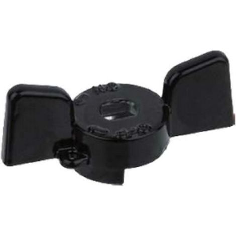 FARFALLA IN ALLUMINIO NERA PER VALVOLE E RUBINETTI BUGATTI 1/2&quot