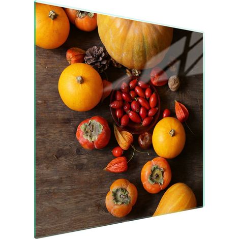 Piastra protettiva in vetro per piano cottura 50x52 Verdure (1/5)