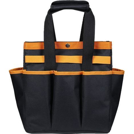Bolsa de almacenamiento de herramientas de jardín de tela Oxford, negra (1/5)