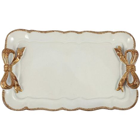 Kuchenaufbewahrungstabletts im europäischen Stil mit Schleife, quadratisch, 12 x 20 cm, weiß (1/5)