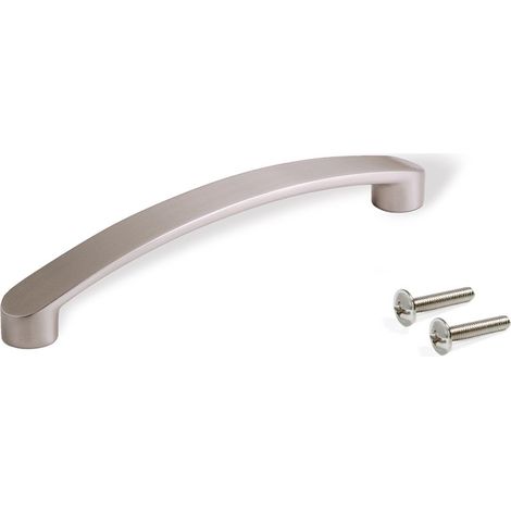 Möbelgriff Minneapolis 180 mm, 160 mm Lochabstand, satiniertes Nickel (1/2)