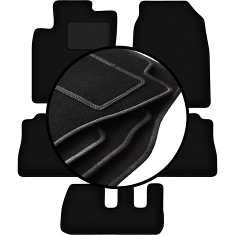 Ensemble complet de tapis en velours pour : Chevrolet Captiva 7 places (2006-2017) (1/5)