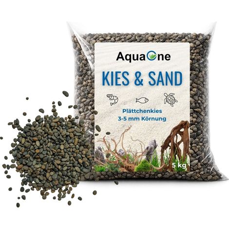 5 kg Plättchenkies 3-5 mm – Hochwertiger Natursteinkies für Aquarien