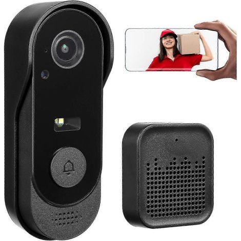 Sonnette vidéo sans fil intelligente pour porte d'entrée-AquaForge