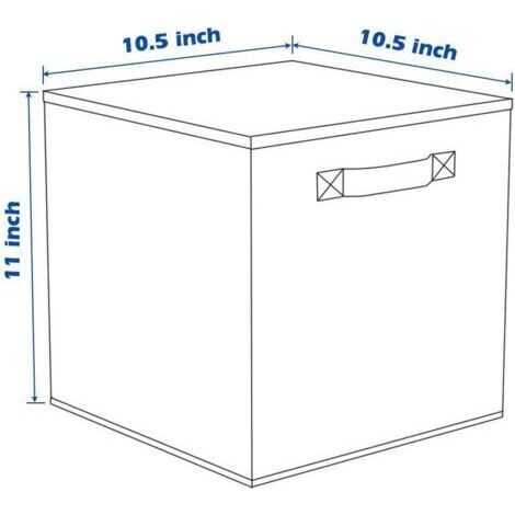 Bacs de rangement, cubes de rangement pliables en tissu et tiroir de rangement en tissu pour placard et rangement de jouets, lot de 2 (beige)