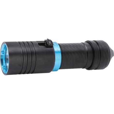 5000LM Unterwasserlampe, stufenlos einstellbare Beleuchtung, tragbar zum Tauchen und für Videoaufnahmen, IPX8 wasserdicht bis 100 Meter, Aluminium, ohne Batterie (DX1S). (1/5)