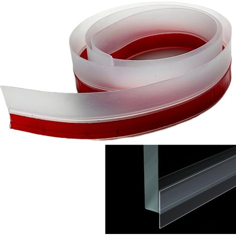Joint Porte Douche - Joints de Cabine Parfait Pour les Portes en Verre Caoutchouc Extra épais Convient à Tous Types et Chambre étanche Facile Installer d'eau Protection Contre éclaboussures (1/5)
