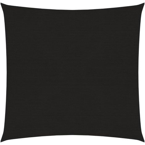 Voile d'ombrage Voile de parasol - 160 g/m² Noir 3x3 m PEHD BV533662 - BonneVie (1/5)