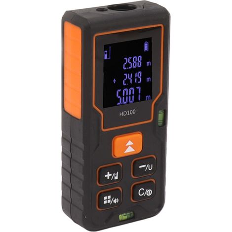 Télémètre laser portable haute précision pour le génie civil, la construction et le travail du bois, portée de 100 m / 328,1 pi/pi (1/5)