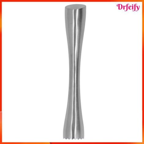 Pilon à cocktail - - Pilon inox 304 - Acier inoxydable alimentaire - Ergonomique - Poignée longue (1/5)