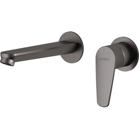 GEDY MXCO0781000 COMO Grifo de pared para lavabo gun metal - ref: MXCO0781000 (1/2)
