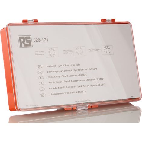 Kit circlip de 450 pièces , en Acier ( Prix pour 1 )